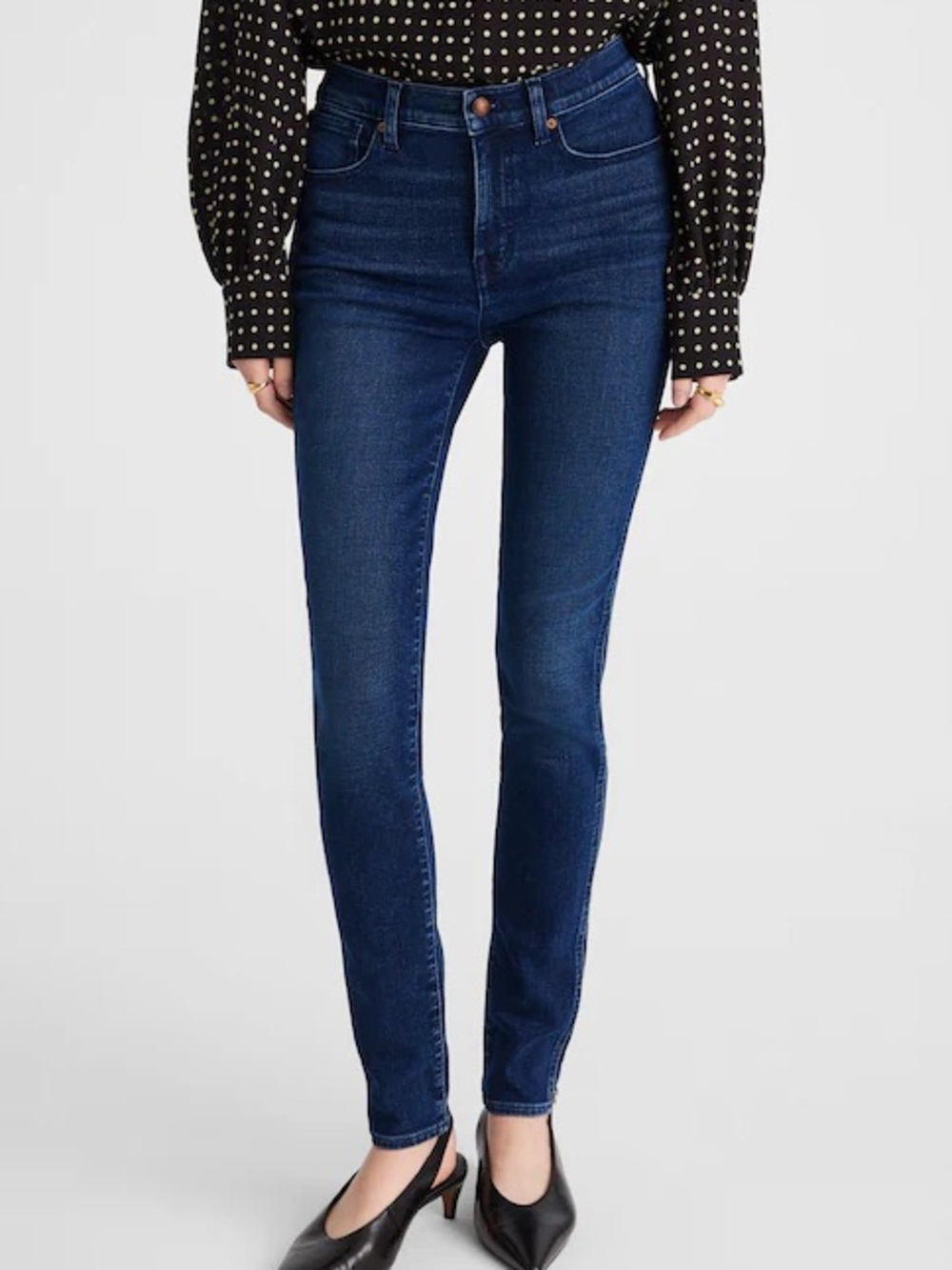 Madewell 10” High Rise Skinny Jeans Dark Wash